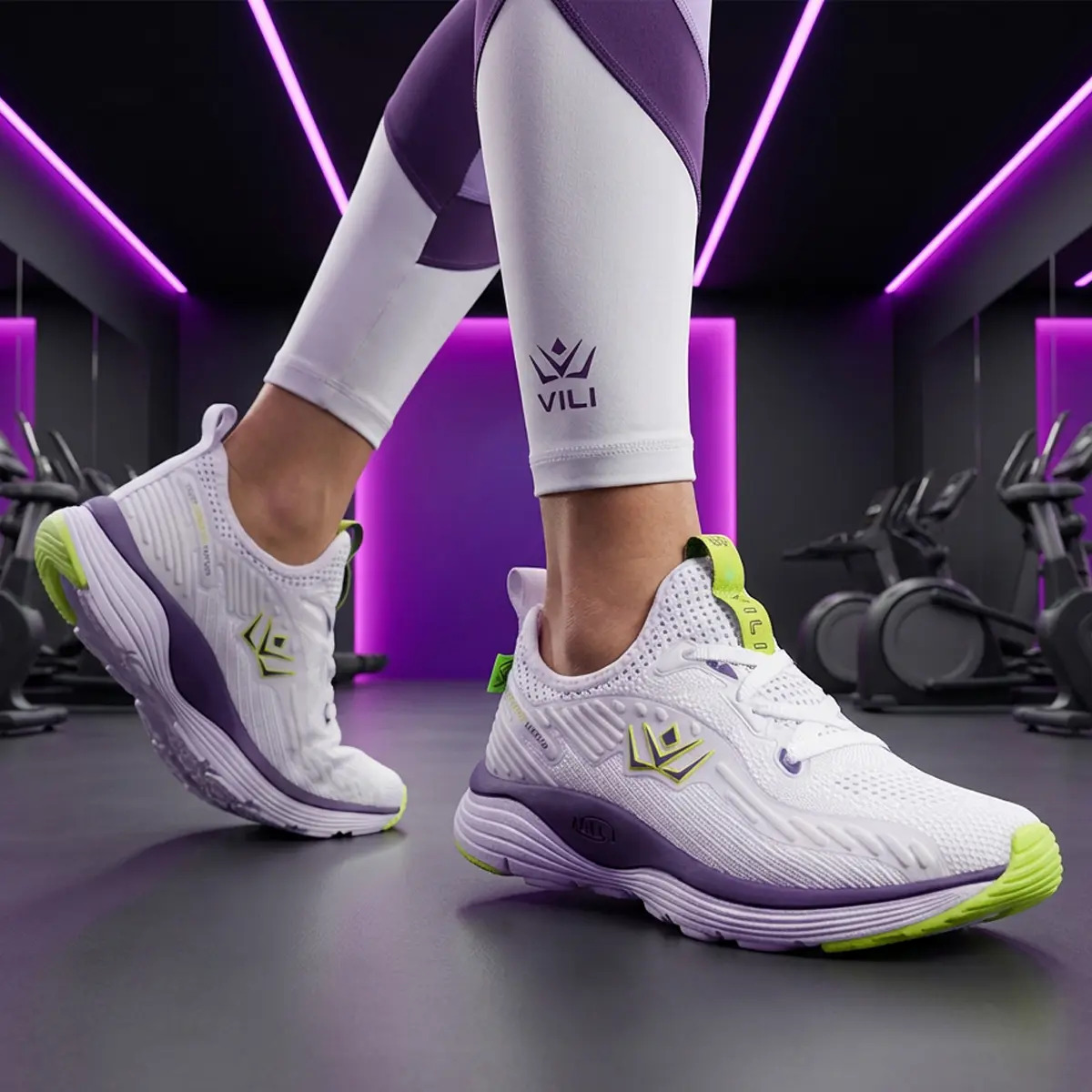 tenis branco feminino esportivo vili olimp academia treino